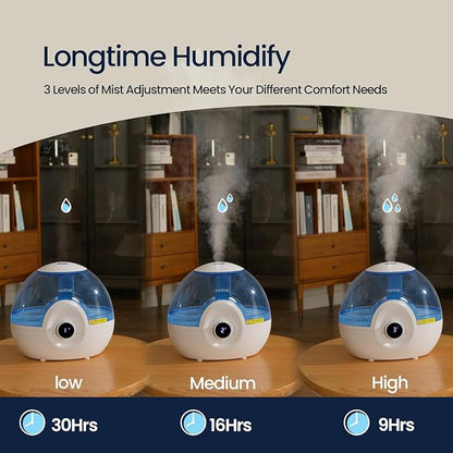 raydrop 2.2L Humidifiers for Bedroom, Cool Mist Humidifiers - Image 6