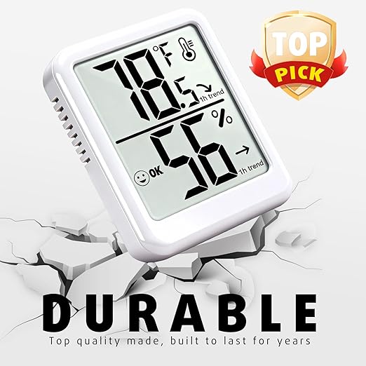 4-Pack Room Thermometer Indoor Hygrometer, Small Digital Temperature and - Image 5