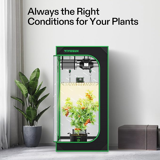 VIVOSUN Grow Tent Kit, 2 × 2ft 1-Plant System, WiFi-Controlled Grow System - Image 3