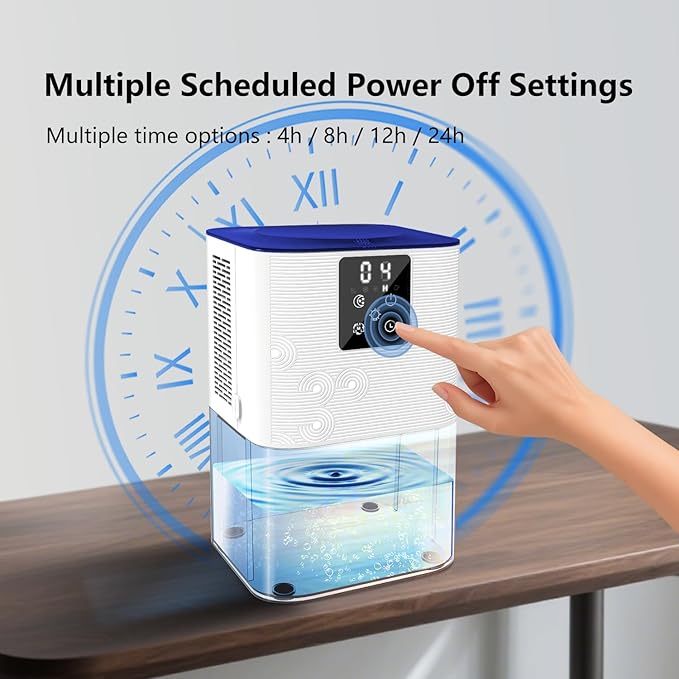 Dehumidifiers for Home, with 105 OZ Water Tank, Quiet Dehumidifier for Bedroom - Image 6