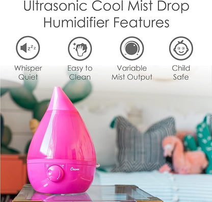 Crane Ultrasonic Humidifiers for Bedroom and Office, 1 Gallon Cool Mist Air - Image 2