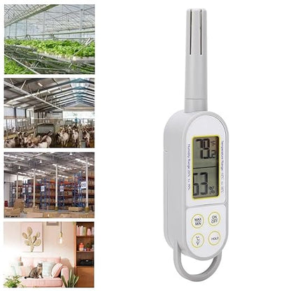 Indoor Temperature Humidity Meter, Digital Dry Wet Thermometer Handheld - Image 6