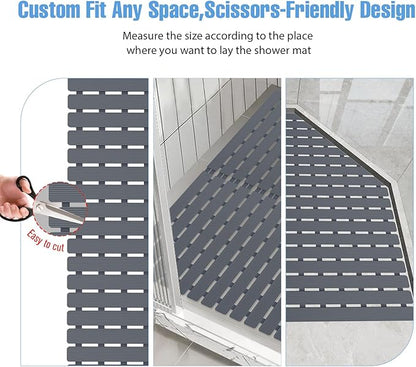 ​Shower Mat Non-Slip Bath Mat for Tub and Shower Stall, 200+ Suction Cups - Image 7