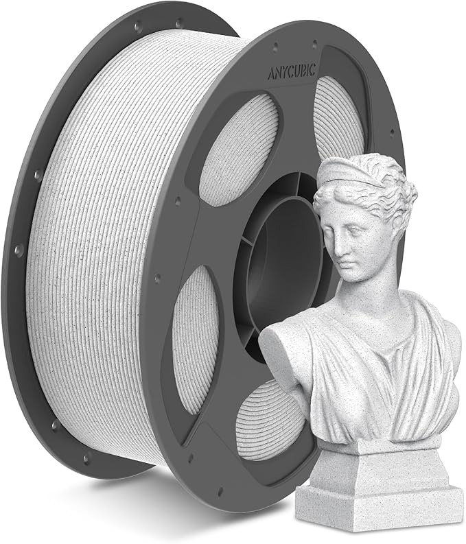 ANYCUBIC Marble PLA 3D Printer Filament, 3D Printing Rock PLA Filament 1.75mm by ANYCUBIC