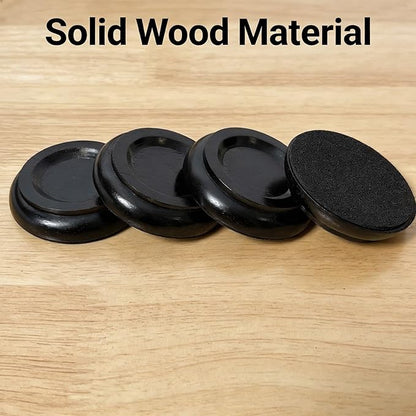 4 Pcs Solid Wood Upright Piano Caster Cups, Non-Slip & Anti-Noise - Image 5