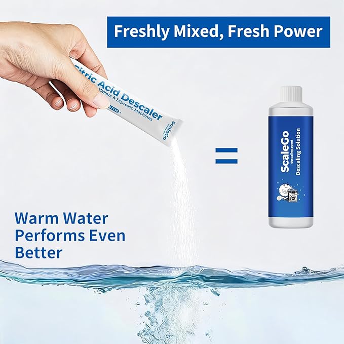 Coffee Machine Cleaner & Descaler | Citric Acid Descaling Powder | Pre-measured - Image 2