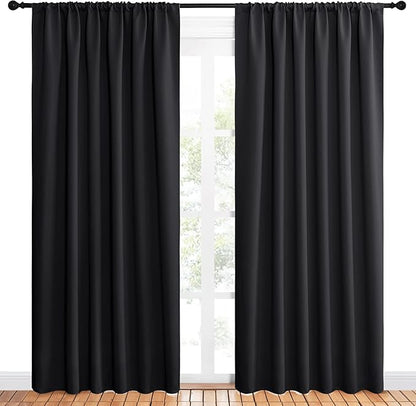 NICETOWN Black Blackout Curtain Blinds - Image 2