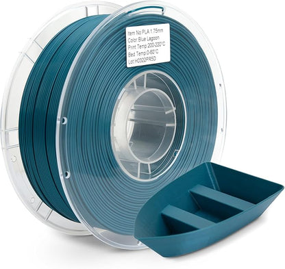 PLA Filament 1.75mm Blue Lagoon 1KG, Clog-Free 3D Printer Filament Dimensional by JAREES