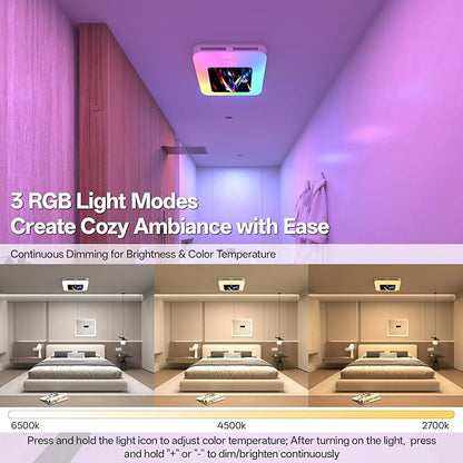 Bathroom Fan with Humidity Sensor, 230 CFM 1.0 Sone Bathroom Exhaust Fan with - Image 2