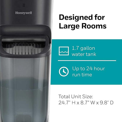 Honeywell Top Fill Tower Humidifier, Digital Humidistat, Home or Office - Image 5