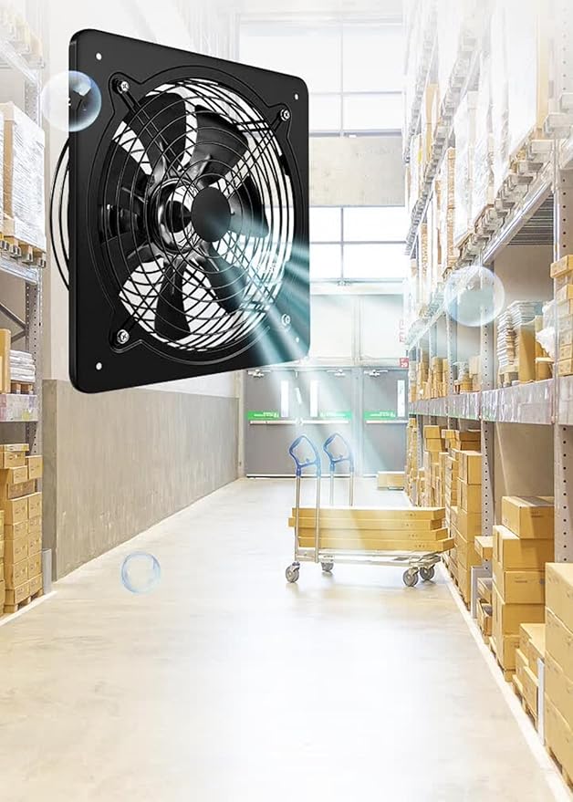 12 Inch Wall Window Exhaust Fan Wall Mounted Ventilation 720 CFM Basement - Image 7