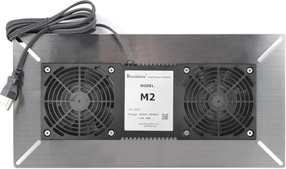 Durablow 220 CFM Air-Out Stainless Steel Crawl Space Vent Fan, Dual Fans by Durablow