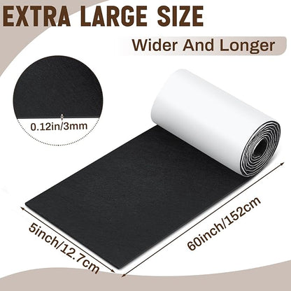 Large Felt Furniture Pads 5 x 60 Inch Non Slip Self Adhesive Heavy Duty - Image 2