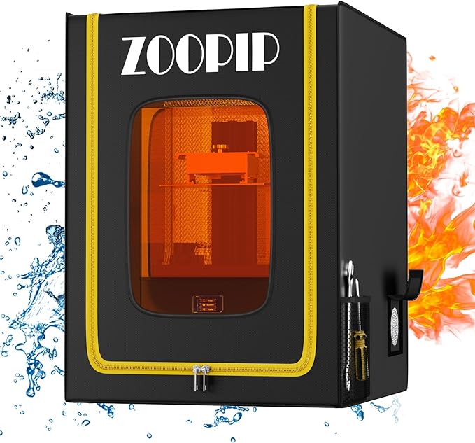 3D Printer Enclosure, Fireproof Resin 3D Printer Enclosure, Dustproof Vented by ZOOPIP