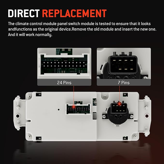 599-210XD Climate Control Module AC Control Panel Fit - Image 6