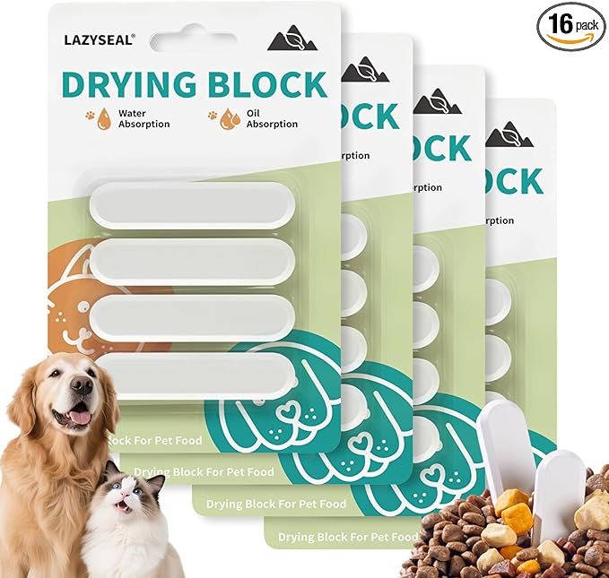 16 Pcs Diatom Drying Stick for Pet Food, Keep Food Fresh Desiccant to Dry by Unknown