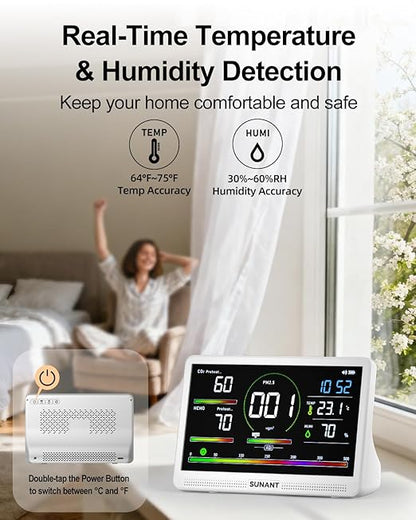 16 in 1 Indoor Air Quality Monitor, Battery Powered, Air Detector Air Quality - Image 5