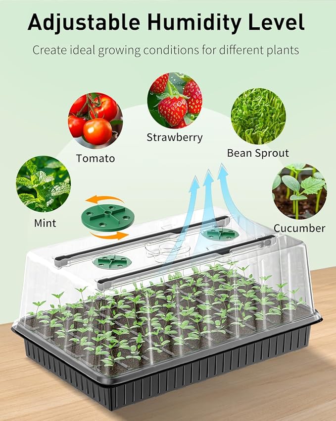 Pawfly 2 Pack Seed Starter Kit, 120 Cells, Seed Starter Trays - Image 5