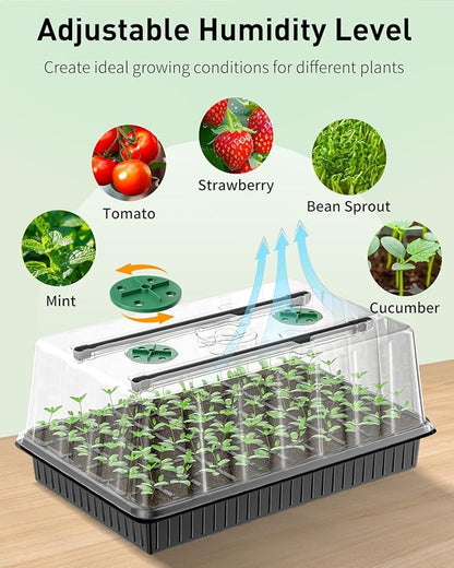 Pawfly 2 Pack Seed Starter Kit, 120 Cells, Seed Starter Trays - Image 5