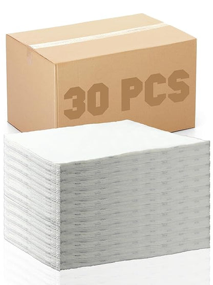 Domensi 30 Pcs Water Absorbent Pads 14" x 16" Water Absorbing Mat Wringable by Domensi