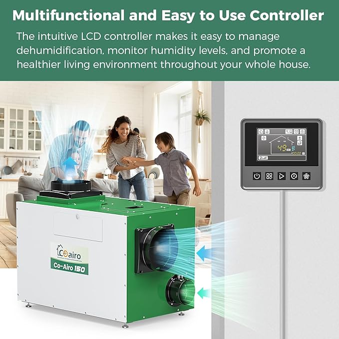 Whole House Dehumidifier with Controller, 280 Pint with Fresh Air Function - Image 5