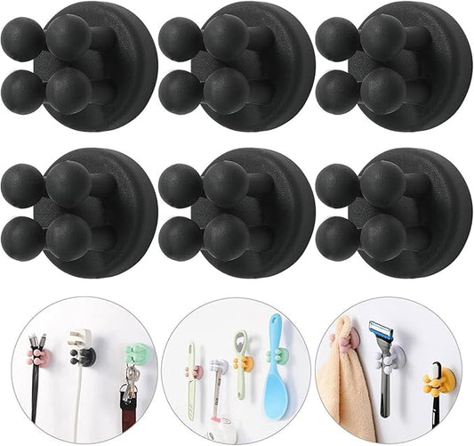 iBetterLife Razor Holder for Shower Hooks – 6Pcs Self Adhesive Wall Mounted by iBetterLife