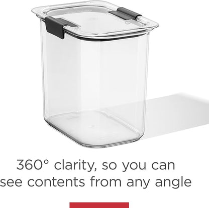 Rubbermaid Brilliance Plastic Food Storage Pantry Baking Set, 3 Containers - Image 5