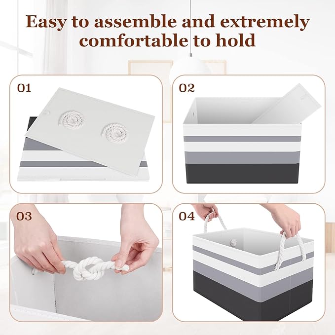 Storage Bin, Collapsible Storage Basket - Image 3