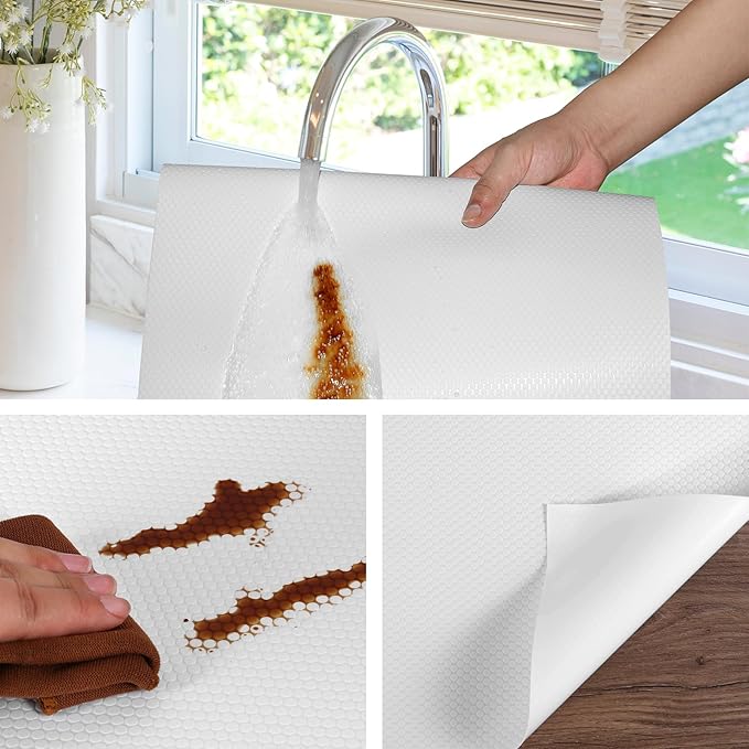 Shelf Liners for Kitchen Cabinets Non Adhesive Drawer Liner for Bathroom - Image 4