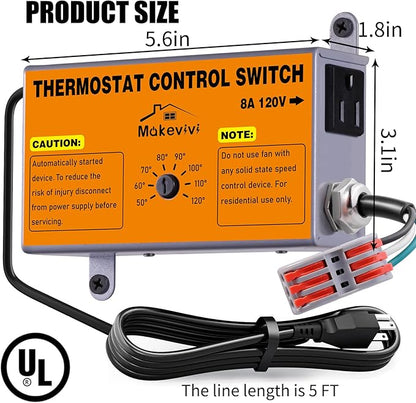Attic Fan Thermostat-Control: - Image 4