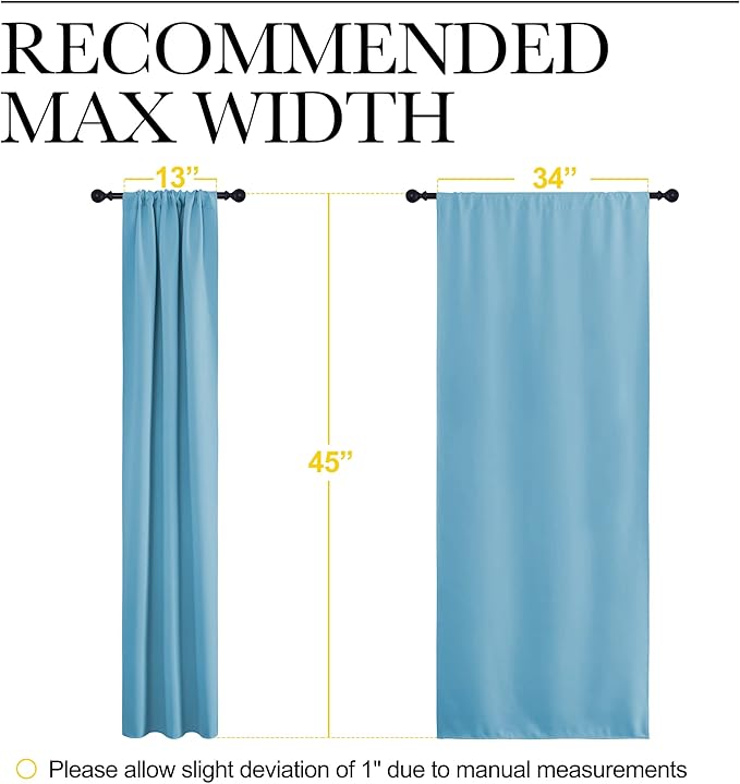 NICETOWN Kitchen Curtains, Short Blackout Curtains & Drapes, Home Decoration - Image 7