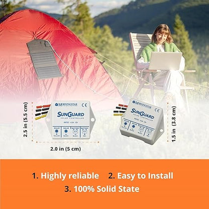 Morningstar Sunguard 4.5A PWM Solar Charge Controller - Image 3