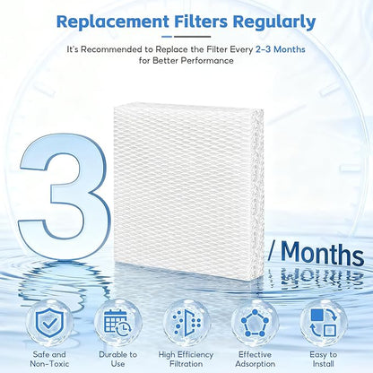 4-Pack HFT600 Humidifier Replacement Wicking Filter T - Image 5