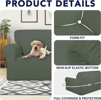 PureFit 100% Dual Waterproof Couch Cover Slipcovers - Image 4