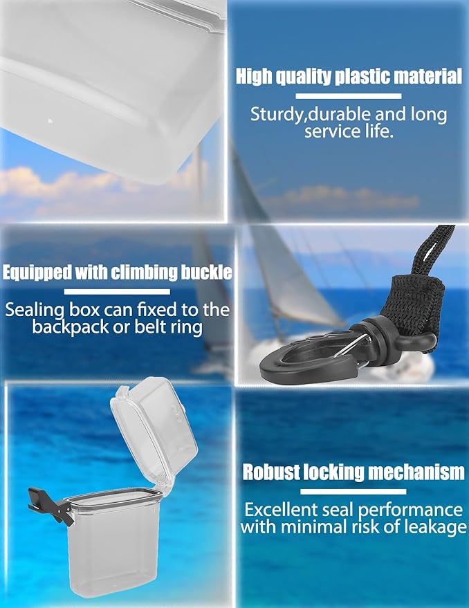 Waterproof Floating Dry Box for Kayaking Transparent Watertight Case - Image 4