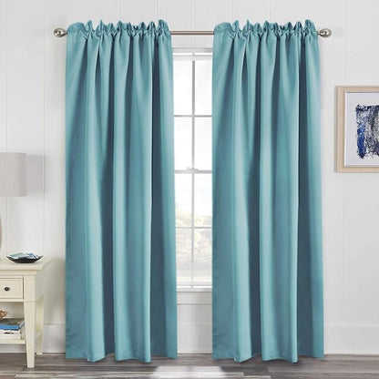 H.VERSAILTEX Blackout Curtains Thermal Insulated Window Treatment Panels Room - Image 2