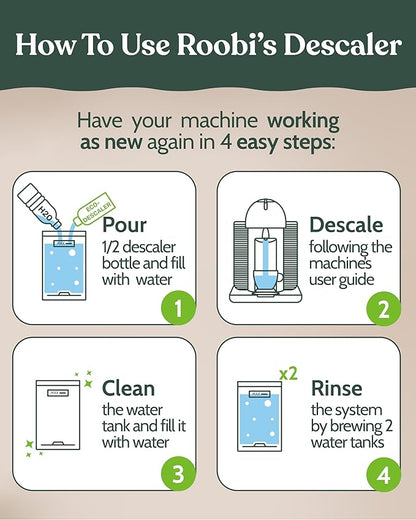 Nespresso Vertuo Compatible Descaling Solution. Eco-Friendly Formula to Clean & - Image 6