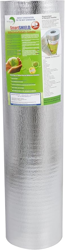 SmartSHIELD -1.5mm 48" x100ft Reflective Insulation roll 400 Sq. Ft., Foam Core by INSULATIONMARKETPLACE