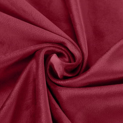 ChadMade Blackout Lined Premium Velvet Curtain Burgundy Red 100Wx96L Inch - Image 6
