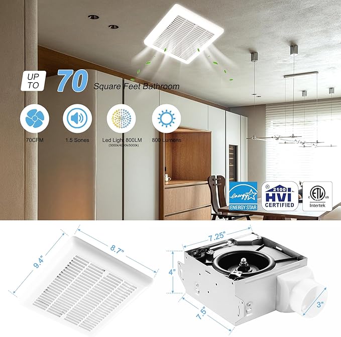 Tech Drive Bathroom Exhaust Fan - Image 3