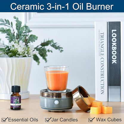 kobodon Ceramic Candle Wax Warmer, Home Fragrance Diffuser, Wax Melter - Image 5