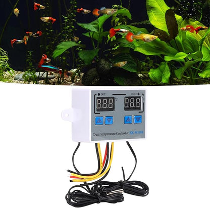 Dual Display Temperature Humidity Controller, Digital Thermostat Dual - Image 2