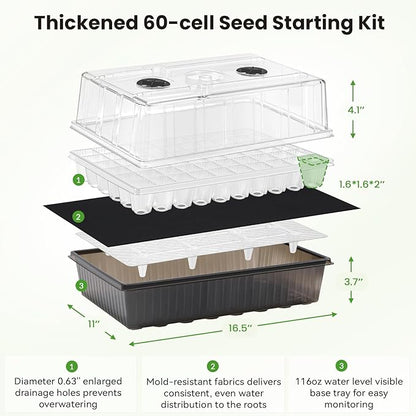 Seed Starter Tray with Grow Light - Image 4