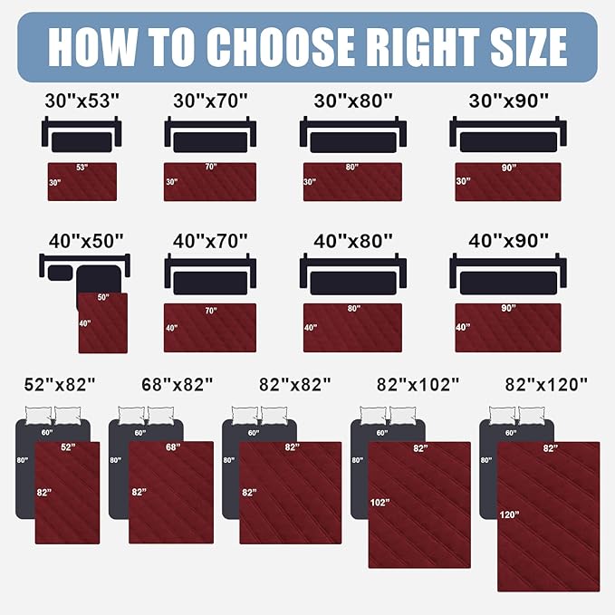 Smiry Waterproof Dog Bed Cover Pet Blanket, Soft Washable Dog Blanket - Image 6