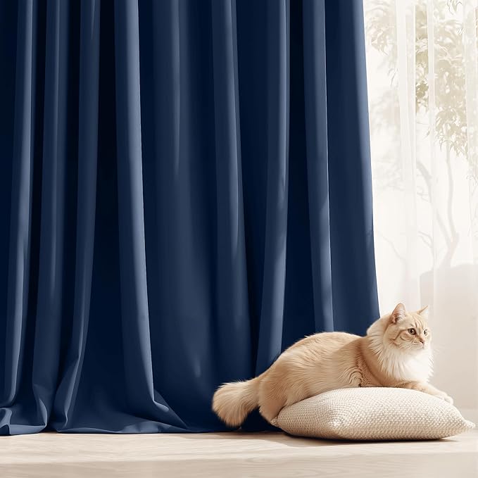 RYB HOME Outdoor Curtains for Patio Waterproof Tab Top Block Sunlight Thermal - Image 5