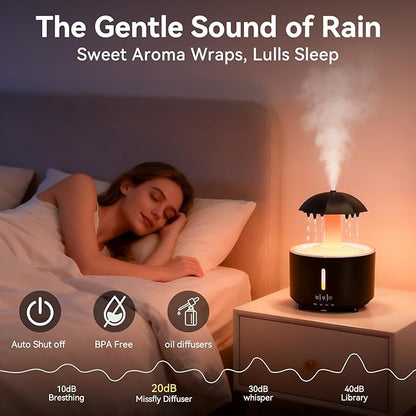 Missfly Aromatherapy Diffuser, Clouds and Cool Mist Humidifier, 360° Rotatable - Image 7