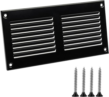 6x2 Vent Cover - Black HVAC Return Air Grille by TURvent