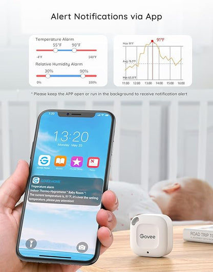 Govee Bluetooth Hygrometer Thermometer, Wireless Thermometer, Mini Humidity - Image 3