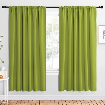 NICETOWN 2 Panels Blackout Curtains, Rod Pocket Window Curtains Room Darkning by NICETOWN