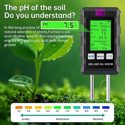 6 in 1 Soil Tester Digital Moisture Meter - Image 4